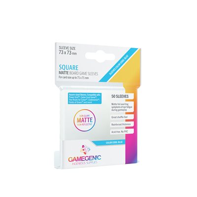 MATTE SQUARE-SIZED SLEEVES 73 X 73 MM (16 PACKS)