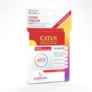 MATTE CATAN-SIZED SLEEVES 56 X 82 MM (16 PACKS)