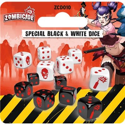 ZOMBICIDE - 2ND EDITION: SPECIAL BLACK AND WHITE DICE